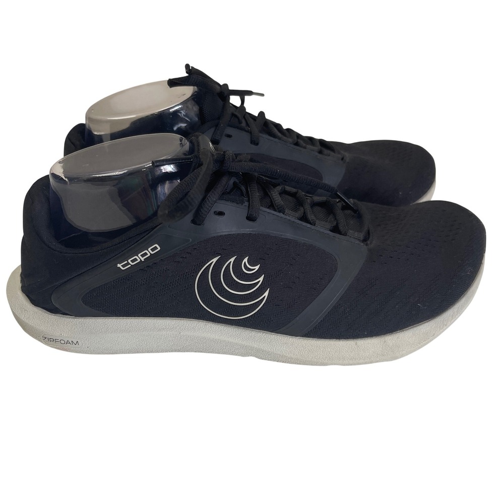 Topo Athletic ST-5 Running Shoes Women 10.5 Black Grey Zero Drop Gym Sneakers